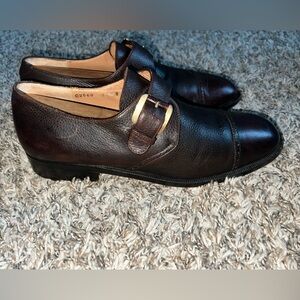 SALVATORE FERRAGAMO Brown Leather Monk Strap Men's sz 8 D. $250